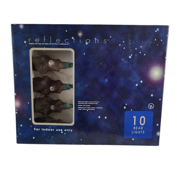 Ten Brown Bears Reflection Christmas Holidays Light - Picture 3 of 3